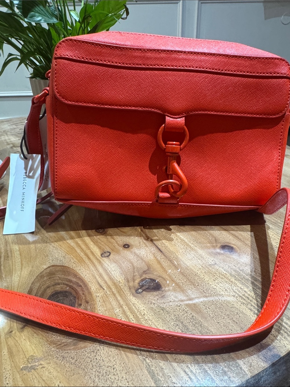 Rebecca Minkoff Orange-Red Crossbody Camera Bag